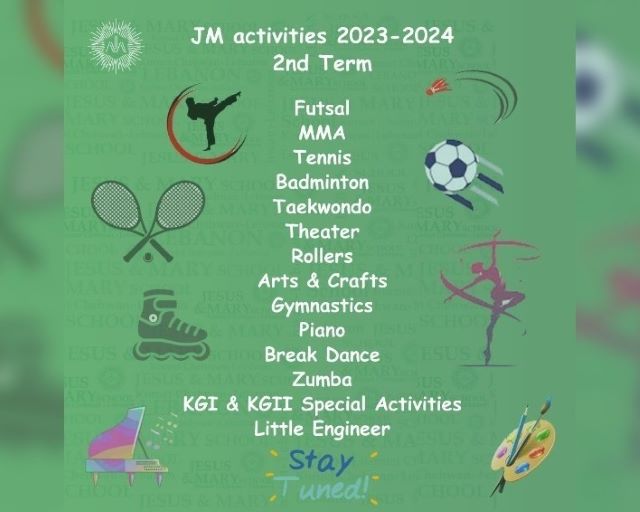 JM activities 2nd Term